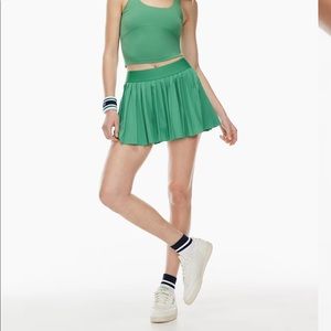 Aritzia brand TnaMOVE™ Tennis Micro Skirt green size XS